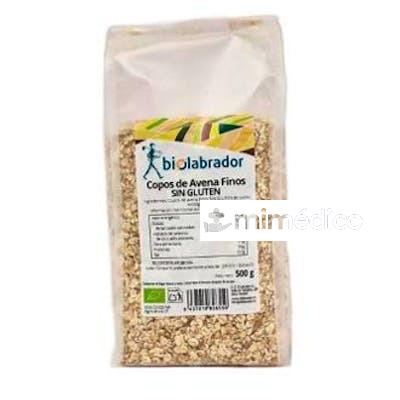 COPOS DE AVENA FINOS SIN GLUTEN 500GR. BIOLABRADOR