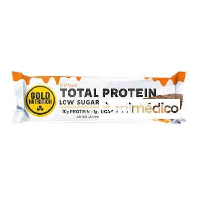 PROTEIN BAR LOW SUGAR COVERED CARAMELO SALADO 15UD GOLD NUTRITION
