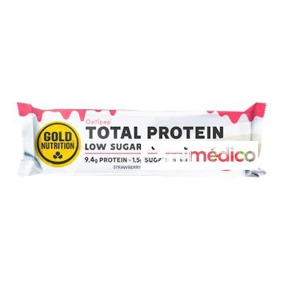 PROTEIN BAR LOW SUGAR COVERED FRESA-CHOCOLATE 15UD GOLD NUTRITION