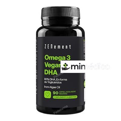 OMEGA 3 VEGANO 80% DHA DE ACEITE DE ALGAS 90VCAP. ZENEMENT