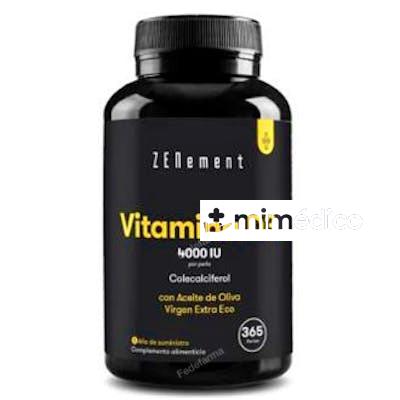 VITAMINA D3 CON ACEITE DE OLIVA 365PERLAS ZENEMENT
