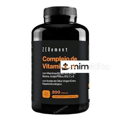COMPLEJO DE VIT. B CON AC. DE OLIVA 200PERLAS ZENEMENT