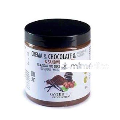CREMA DE CHOCOLATE NEGRO CON COOKIES 250GR. SIN AZUCAR XAVIERMOR