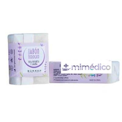 JABON ROSA MOSQUETA Y LAVANDA 110 G MUNNAH