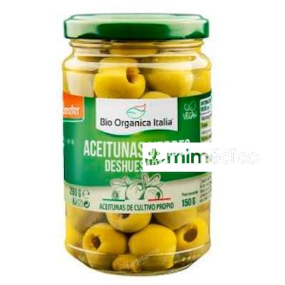 ACEITUNA VERDE DESHUESADA 280  GR BIO BIO ORGANICA ITALIA
