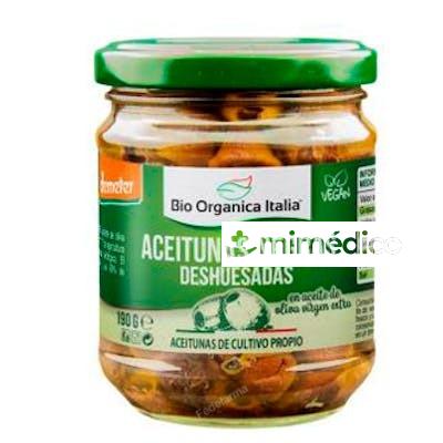 ACEITUNA NEGRA DESHUESADA 190 GR BIO BIO ORGANICA ITALIA