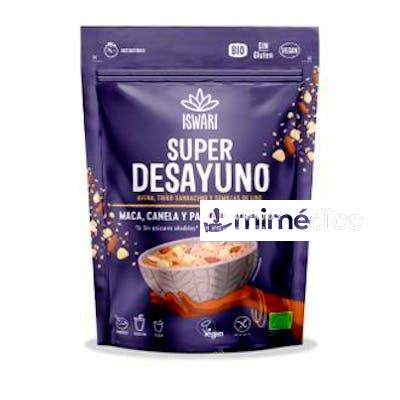 SUPER DESAYUNO MACA CANELA ALMENDRA 360 GR ISWARI