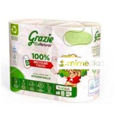 PAPEL COCINA DOBLE CAPA 2 ROLLOS BIO GRAZIE NATURAL