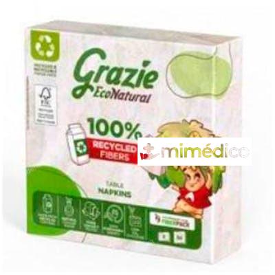 SERVILLETA PAPEL 32.5X32.5 BIO GRAZIE NATURAL