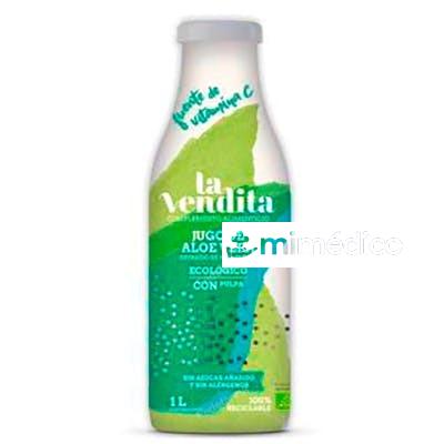 JUGO DE ALOE VERA 100% CON PULPA 1L ECO LA VENDITA