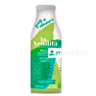 JUGO DE ALOE VERA 100% CON PULPA 500ML ECO LA VENDITA