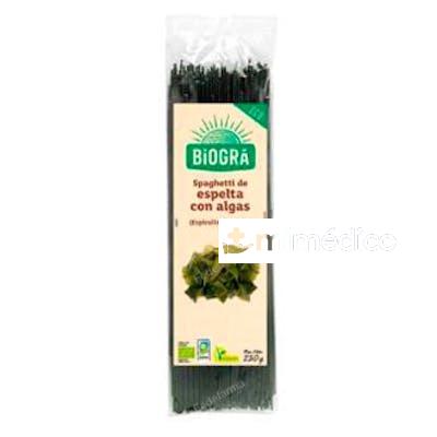 ESPAGUETI DE ESPELTA CON ALGAS 250 GR BIO BIOGRA