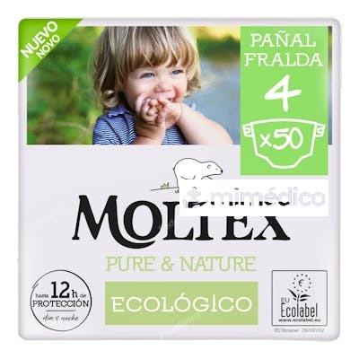 MOLTEX PURE AND NATURE PAÑAL T4 50 UN MOLTEX