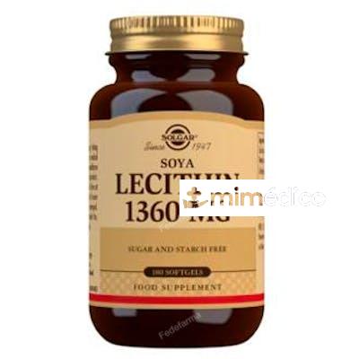 LECITINA DE SOJA 1360MG. 180PERLAS SOLGAR