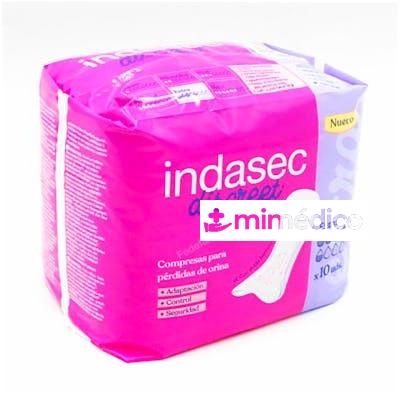 COMPRESA PERDIDAS LEVES INDASEC DISCREET EXTRA 10 UNIDADES INDAS