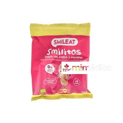 SMILEAT SMILITOS-GUSANITOS FRESA-PLATANO 25GR ECO SMILEAT