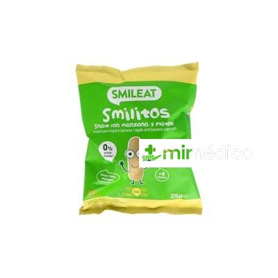 SMILEAT SMILITO MANZANA Y PLATANO 25 G ECO SMILEAT