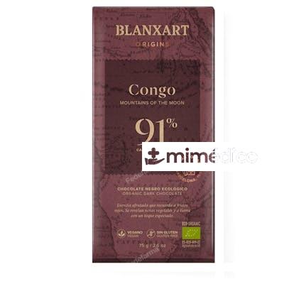 CHOCOLATE NEGRO 91% CONGO 75 GR ECO BLANXART