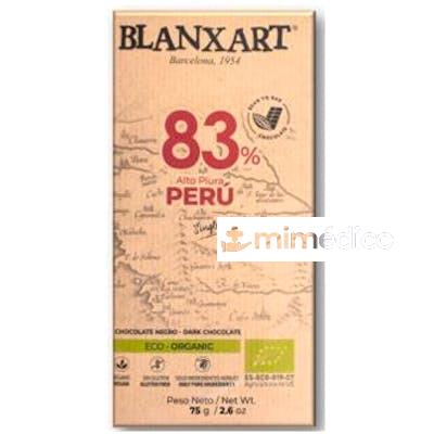CHOCOLATE NEGRO 83% PERU 75 GR ECO BLANXART