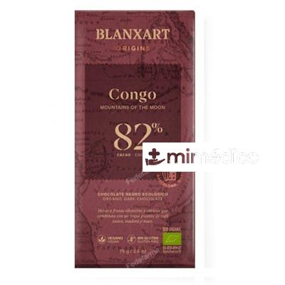 CHOCOLATE NEGRO 82% CONGO 75 GR ECO BLANXART