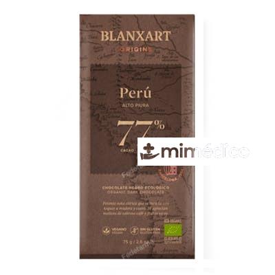 CHOCOLATE NEGRO 77% PERU 75 GR ECO BLANXART