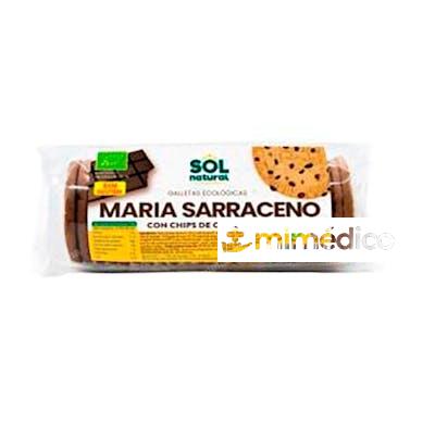 GALLETAS MARIAS TRIGO SARRACENO CON CHIPS DE CHOCOLATE 200 G SOLNATURAL
