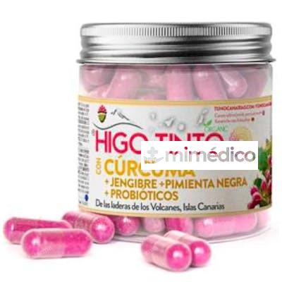 HIGO TINTO CON CURCUMA JENGIBRE PIMIENTA NEGRA 90 CAP TUNO CANARIAS