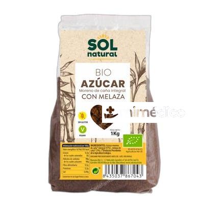 AZUCAR MORENO DE CAÑA INTEGRAL CON MELAZA  1 KG BIO SOLNATURAL