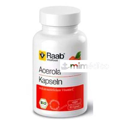 ACEROLA 500MG 80 CAP VEGAN SIN GLUTEN RAAB VITALFOOD