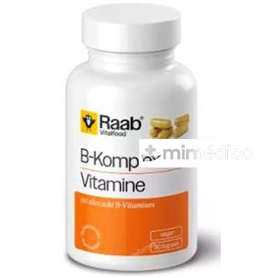 VITAMINA B COMPLEX 460MG 90 CAP VEGAN SIN GLUTEN RAAB VITALFOOD