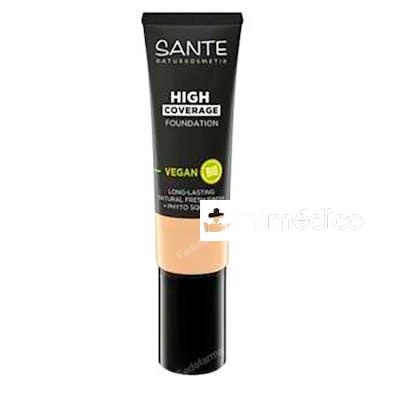 MAQUILLAJE FLUIDO ALTA COBERTURA 01 COOL IVOR 36 GR SANTE NATURKOSMETIK