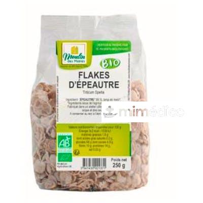 FLAKES DE ESPELTA 250 GR BIO MOULINDESMOINES