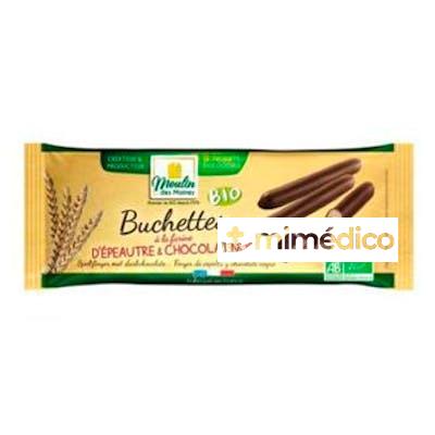 BUCHETTES DE ESPELTA BAÃƒ?ADOS CHOCOLATE 150 GR BIO MOULINDESMOINES