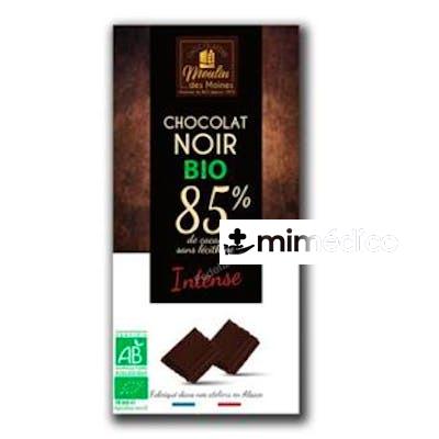 CHOCOLATE NEGRO 85% INTENSO 100 GR BIO MOULINDESMOINES