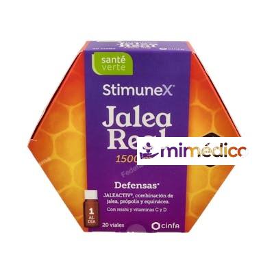 STIMUNEX SANTE VERTE JALEA REAL DEFENSAS 1500 MG 20 VIALES 1 CINFA
