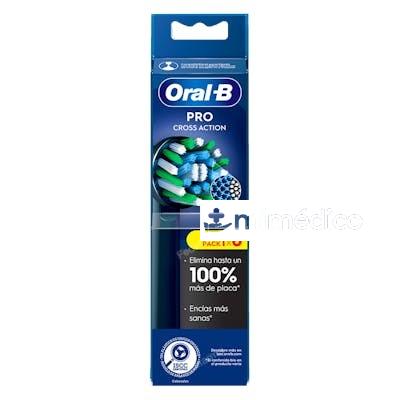 ORAL-B RECAMBIO CROSS ACTION BLACK 6 UN ORAL-B
