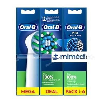 ORAL-B RECAMBIO CROSS ACTION  TECNOLOGIA CLEANMAXIMISER 6 ORAL-B