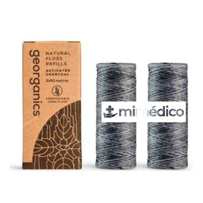 HILO DENTAL CARBON ACTIVADO 2UDSX 50 M GEORGANICS