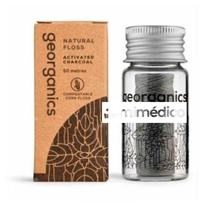 HILO DENTAL CARBON ACTIVADO 50 M GEORGANICS