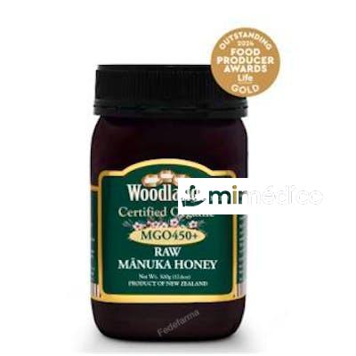 MIEL DE MANUKA RAW  MGO 450+ MONOFLORAL 500GR ECO WOODLANDS