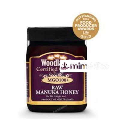 MIEL DE MANUKA RAW MGO 100+ MONOFLORAL  250GR ECO WOODLANDS