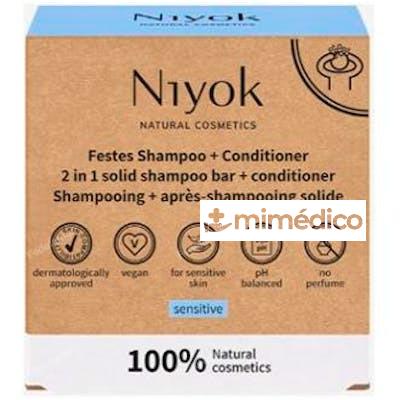 CHAMPU + ACONDICIONADOR SOLIDO SENSIBLE 80 GR NIYOK