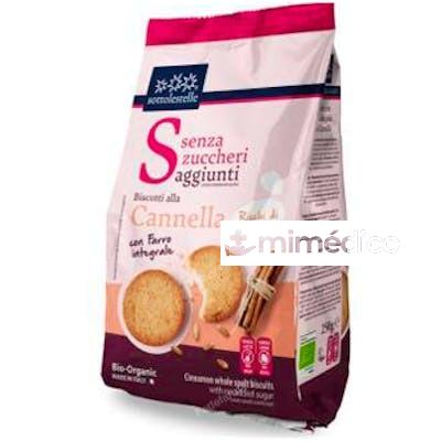 GALLETAS TRIGO ESPELTA CANELA SIN AZUCAR 250 GR BIO SOTTOLESTELLE