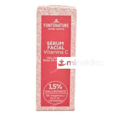 SERUM FACIAL VIT C-HIALURONICO-ROSA MOSQUETA 30ML. FONTENATURE