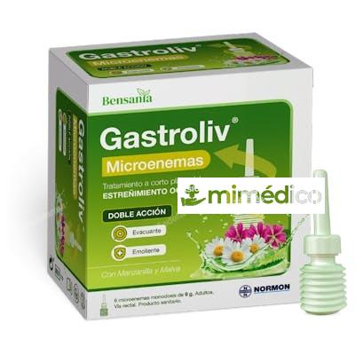 BENSANIA GASTROLIV MICROENEMAS 6 CANULAS BENSANIA