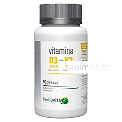 VITAMINA D3+K2 90 CAP HERBOVITA