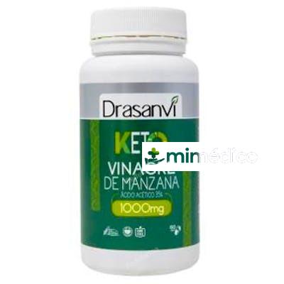 VINAGRE MANZANA 35% 60 CAPS. KETO DRASANVI