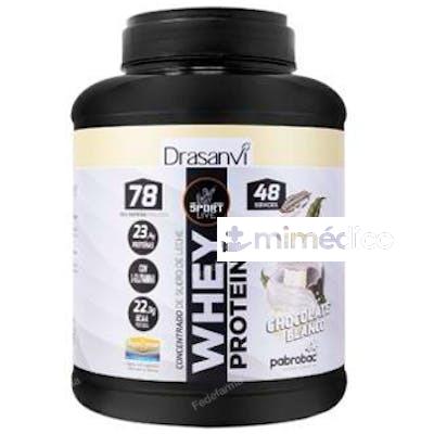 WHEY PROTEIN CONCENTRADA CHOCOLATE BLANCO 1450G SPORT DRASANVI