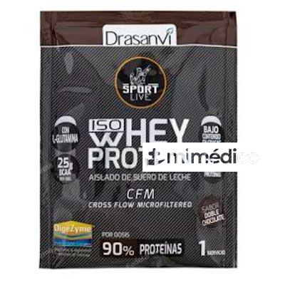 WHEY PROTEIN AISLADO DOBLE CHOCOLATE 30G SPORT DRASANVI