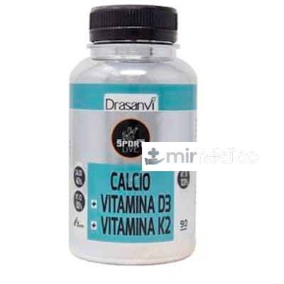 CALCIO VITAMINA D3+K2 90 COMP. SPORT LIVE DRASANVI